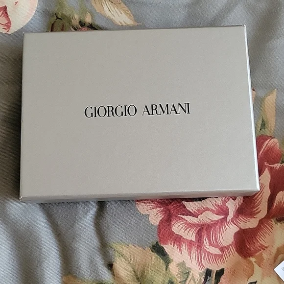 Giorgio Armani black credit card holder